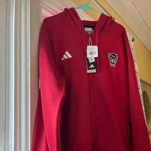 Adidas NC State Wolfpack Men’s Full Zip Hoodie Jacket